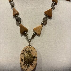 Turtle genuine stones Necklace
